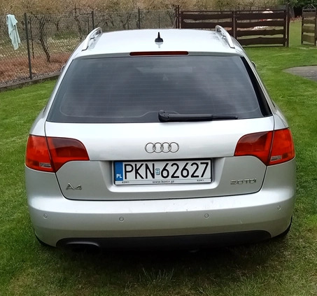 Audi A4 cena 20500 przebieg: 248000, rok produkcji 2008 z Konin małe 121